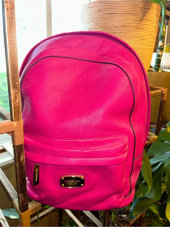 Michael Kors Handbags - Michael Kors Hot Pink Pebbled Leather Backpack